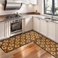 thumbnail image 3 of Kitchen Rugs Sets Of 2,Black Leopard Sunflower Pattern Anti Fatigue Kitchen Mat Rugs Non Slip Washable,Decorative Kitchen Floor Mats for Kitchen,Sink,Laundry,17"x47"+17"x47", 3 of 5