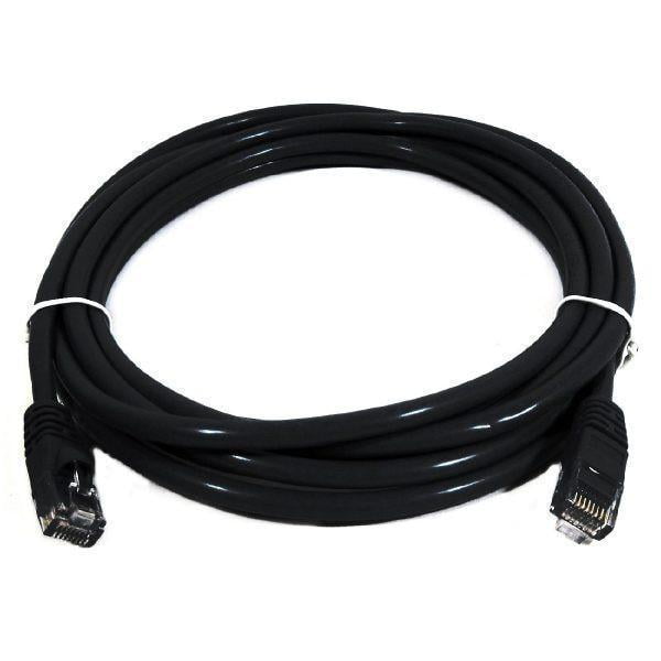 Câble réseau Ethernet TechCraft Cat5e 350 MHz RJ-45 6 pieds Noir