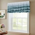 thumbnail image 6 of 2 Pack Turquoise Ombre Valance for Window Modern Abstract Watercolor Art Kitchen Valance Rod Pocket Short Curtain Topper Decorative Window Treatment for Living Room Bedroom 60"x18", 6 of 8