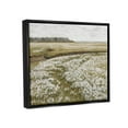 thumbnail image 3 of Flower Meadow Landscape Landscape Painting Jet Black Framed Art Print Wall Art, 3 of 6