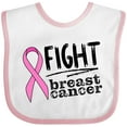 thumbnail image 3 of Inktastic Fight Breast Cancer Pink Ribbon Boys or Girls Baby Bib, 3 of 4