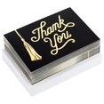 thumbnail image 3 of Tarjetas de Agradecimiento Hallmark para Graduación Paquete de 40 Negro y Dorado, 3 of 7