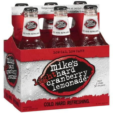 Mikes Hard Lemonade Mike Hd Cran Lt 3.2 6pk 11.2oz Btls