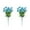 Blue, variant on yulier 2 Pcs Artificial Flowers Faux Flower Bouquet Fake Plants Spring Summer Outdoor Indoor Garden Home Decorations Silk Flowers for Porch Patio Balcony Vase Decor