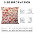 thumbnail image 5 of COMIO  Red Pink Love Heart Pillow Covers  Watercolor Romantic Arrow Throw Pillow Covers Valentine's Day Wedding Mother's Day Anniversary Cushion Cover Decoration for Couch Sofa, 5 of 5