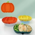 thumbnail image 4 of XKHBDL Silicone Pumpkin Suction Plates for Babies, Stick to High Chair Trays and Table, Divided Baby Dishes, Perfect Kids Plates, BPA FREE, 4 of 8