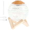 thumbnail image 3 of Crystal Ball Humidifier with Night Light Elegant Crystal Ball Oil Diffuser with Wood Stand 350ml Mini Humidifier Auto Power Off Aromatherapy Diffuser Portable for Decoration Travel Office, 3 of 8