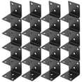 thumbnail image 1 of OULII 20 Pcs Support d'Angle en Acier Inoxydable Noir avec Surface Résistante à la Rouille pour Étagère, 1 of 7