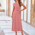 thumbnail image 2 of bnaln Womens 2 Piece Skirt Dress Set Dressy Casual Knit Cap Sleeve Crop Top + High Waist Maxi Skirts Suit Elegant Bodycon Wedding Work Dress Ladies 2 Pc Summer Outfits UK, 2 of 9