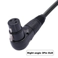 thumbnail image 2 of Mosiee Xlr Microphone Extension Cable Adapter 90 Degree Female To Straight Male Connector For Speaker Studio, 2 of 9
