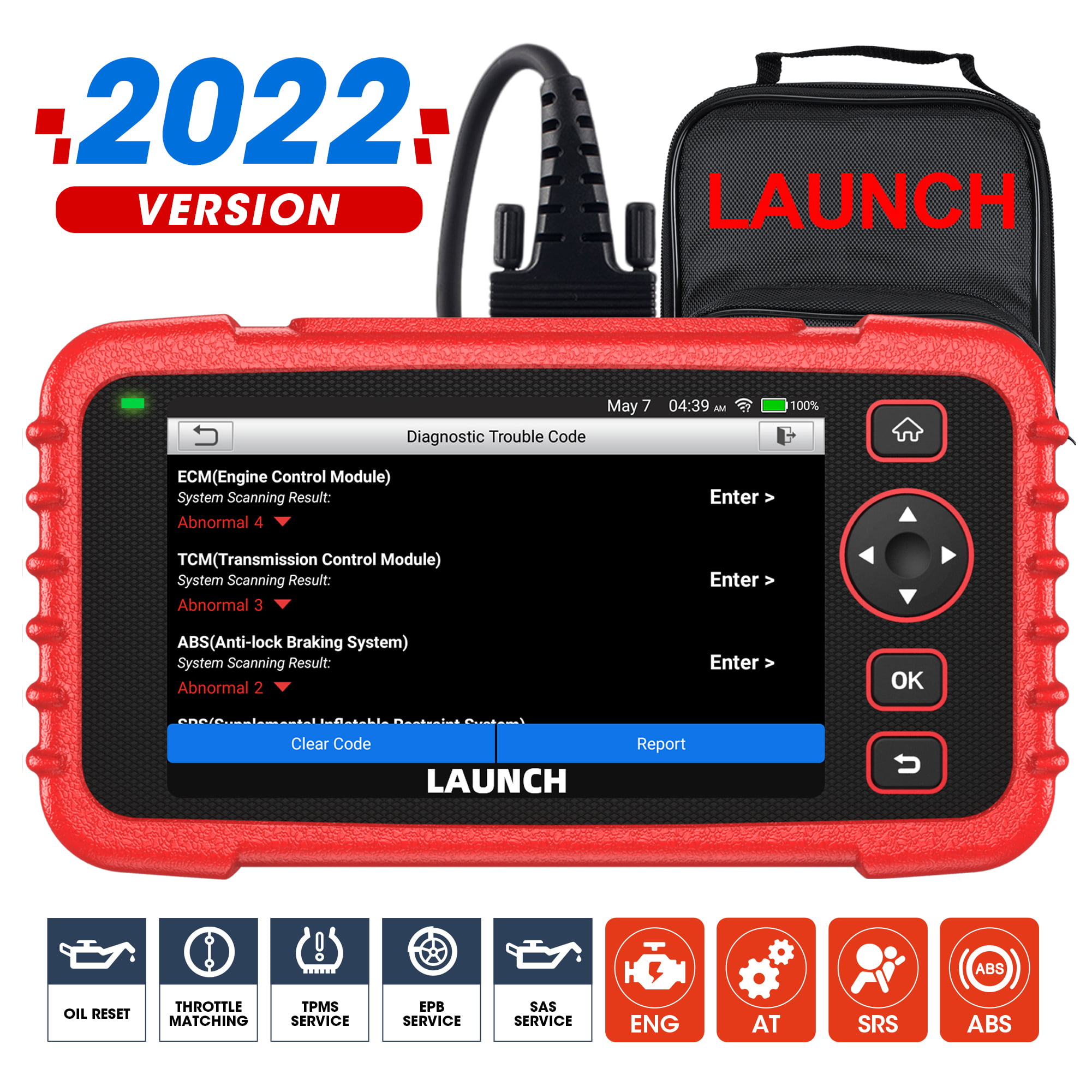 OBD2 Scanner ABS SRS AT Engine EPB Diagnostic Code Reader Launch X431 PRO VII 