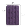 thumbnail image 3 of INSPIRE CHIC Women's 3 Rows 4 Hooks Bra Extenders Straps Extension Purple 3 Rows 4 Hooks 3 Pcs, 3 of 5