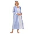 thumbnail image 2 of Aria Women's Lightweight Cotton Woven 52" Long Wrap Sleepwear Robe, Sizes XS-5X, 2 of 7