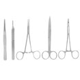 thumbnail image 4 of Juego de tijeras y pinzas para entrenamiento quirúrgico, sutura de piel médica profesional, 5 uds., 4 of 8