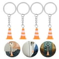 thumbnail image 2 of 4pcs Mini Traffic Cone Keychains Cute Road Block Pendants Key Rings For Handbags Backpack Accessories Key Decoration Pendants, 2 of 8