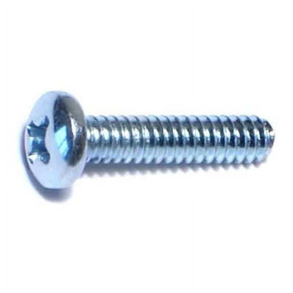 #6-32 x 5/8" Zinc Phillips Pan Head Machine Screws (100 pcs.)