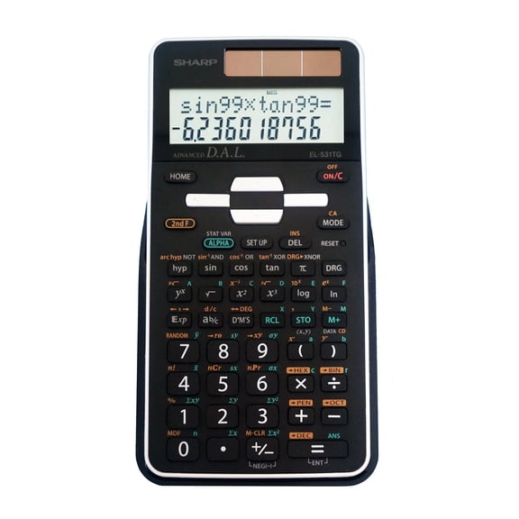 Sharp EL531TGBBW 2-Line 272 Function Scientific Calculator