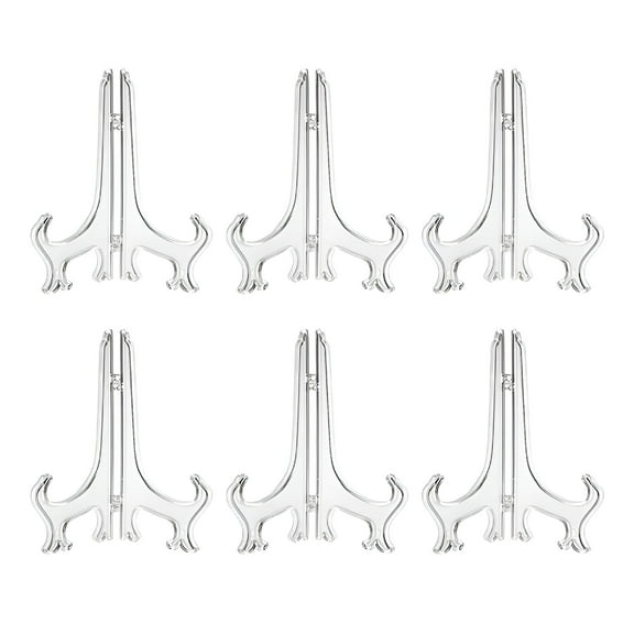 LAMIRO 6PCS Decorative Plate Holder Display Stand Easel Picture Frame Pedestal Ornament