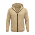 thumbnail image 3 of Horkkom Zip Up Hoodie Men Fall Outfits Plain Workout Hoodie Thin Casual Sweatshirt with Pockets XL, 3 of 5