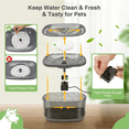 thumbnail image 3 of Replacement Cat Water Fountain Filters for 2.5Gal/9.5L Dog Water Fountain Activated Pet Fountain Filters and Sponges,A, 3 of 7
