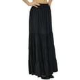 thumbnail image 3 of Bimba Jupe Longue Évasée Boho Taille Élastique en Rayonne Boho, 3 of 10