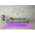 thumbnail image 3 of Ahgly Company Indoor Square Oriental Purple Traditional Area Rugs, 3' Square, 3 of 4
