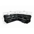 thumbnail image 5 of Power Reclining Sectional Sofa with Built-In Bluetooth Speakers & LED Light Strip for Home Theater Comfort in Sleek Black, 5 of 6