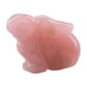 thumbnail image 5 of Moyic Figuras de conejito de cristal, tallada de animales, conejo, animales, bonita, estatua hecha a mano, mesa, decoración del Rosa 2piezas, 5 of 6
