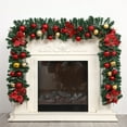 thumbnail image 2 of TheFound Christmas PVC Wreath Artificial Wreath with Berry Christmas Ball Decor for Front Door, Window, 2 of 7