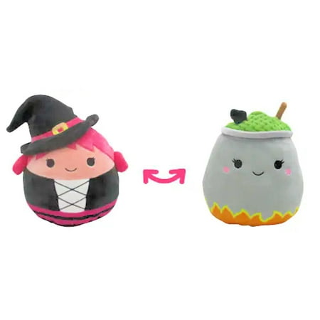 Squishmallow Official Kellytoy Halloween Squad Plush (Wexla & Johanna Flip A Mallow