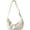 White, variant on HMSHA Dumpling Bag Nylon Crossbody Bag for Women Men Hobo Sling Bag Purse Fashion Crescent Shoulder Bag