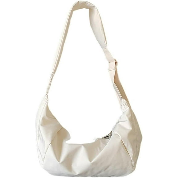 JUYGO Dumpling Bag Nylon Crossbody Bag for Women Men Hobo Sling Bag Purse Fashion Crescent Shoulder Bag