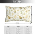 thumbnail image 2 of Cauagu Gold Christmas Tree Print Pillow Covers with Envelope Closure,1PC Pillow Cases Decorative Pillow Case for Bed & Couch, Pillows Not Included-16"x24", 2 of 6
