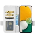 thumbnail image 6 of Allytech Flip Case for Samsung Galaxy A14 5G 6.6" - PU Leather Slim Fit Shell Cards Holder Kickstand Shockproof Anti-Scratch Corner Protective Wallet Case for Samsung Galaxy A14 5G - White, 6 of 6