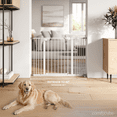 thumbnail image 5 of Comfy Cubs Baby Safety Gate - 3 Extensions 42"x1.9"x30", Adjustable Q195 Steel Gate (White), 5 of 8