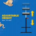 thumbnail image 4 of Support à Rouleaux, Supports à Rouleaux pour Menuiserie, Table de Sortie, Extension de Scie de Table, Rouleaux de Sortie, Hauteur Réglable 26 Pouces-44 Pouces, Support Portable, Pliable, Travail, Capacité de 135LB Chacun, 2PK, 4 of 7