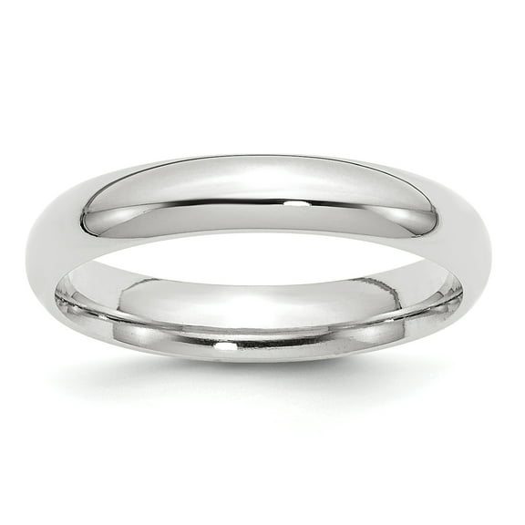 14k White Gold 4mm Comfort-Fit Band