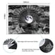 thumbnail image 3 of (148 x 200 cm) Wall tapestry, psychedelic, with moon, star and cloud pattern, black and white, for bedroom, 3 of 5