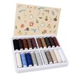 thumbnail image 2 of GUOOL 20 Colors Sewing Thread DIY Crafts Quilting Polyester Thread Spool Supplies Dark Color, 2 of 9