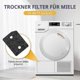 thumbnail image 2 of 4 pieces filter for Miele T1 series dryer 9164761 replacement part for Miele T1 tumble dryer fine/coarse 207 x 157 x 30 mm tumble-Good, 2 of 5