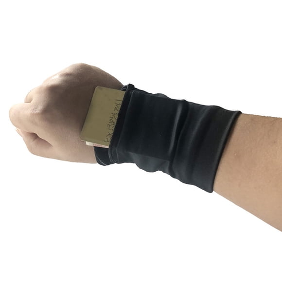 Minkissy Outdoor Sports Wristband Cell Phone Arm Band for Running Black 2Pcs