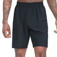 thumbnail image 4 of HOOMEUMY Men's Summer Sports Running Shorts Quick Dry Lightweight Gym Workout Shorts with Zipper Pockets Black M, 4 of 6