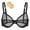 Black, variant on Wingslove Women's Sexy Sheer Bra Unlined Underwire Support See Through Everyday Bra with Silicone Nipple, Black 38C