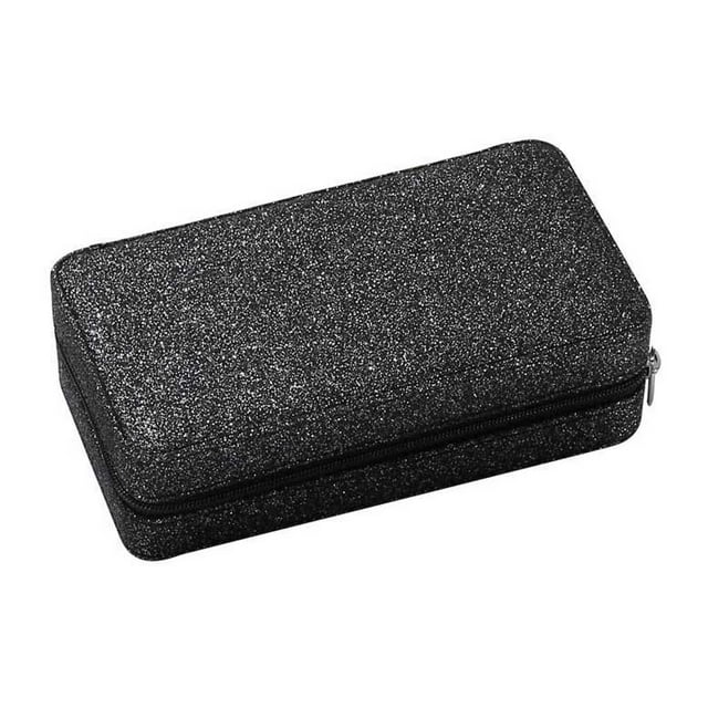 Caja de almacenamiento para joyas Qarigey organizador de viaje negro