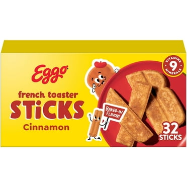 Eggo Cinnamon French Toaster Sticks, Frozen Breakfast, 12.7 oz, 32 Count, Regular