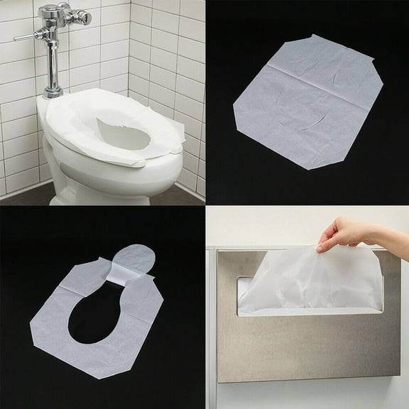 US 1000-2000 Sheets Disposable Seat Half-Fold Toilet Covers 14 x 16 Inches