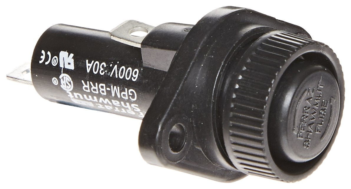 Mersen GPM Panel Mount Fuse Holder with 1/4 Turn Knob Cap, 1/4