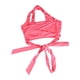 thumbnail image 4 of Women Halter Neck Tank Top Back Waist Crossing Straps Hollow Out Summer Sleeveless Slim Top Pink Free Size, 4 of 26