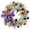 Multicolor B, variant on AYktou 250th Anniversary Wreaths, 4th of July Wheat Sheaf Wreaths with LED Light String, Artificial Flower Bow Ring Wall Hanging Dried Accents Patriotic Wreath for Table Centerpiece Door Decor