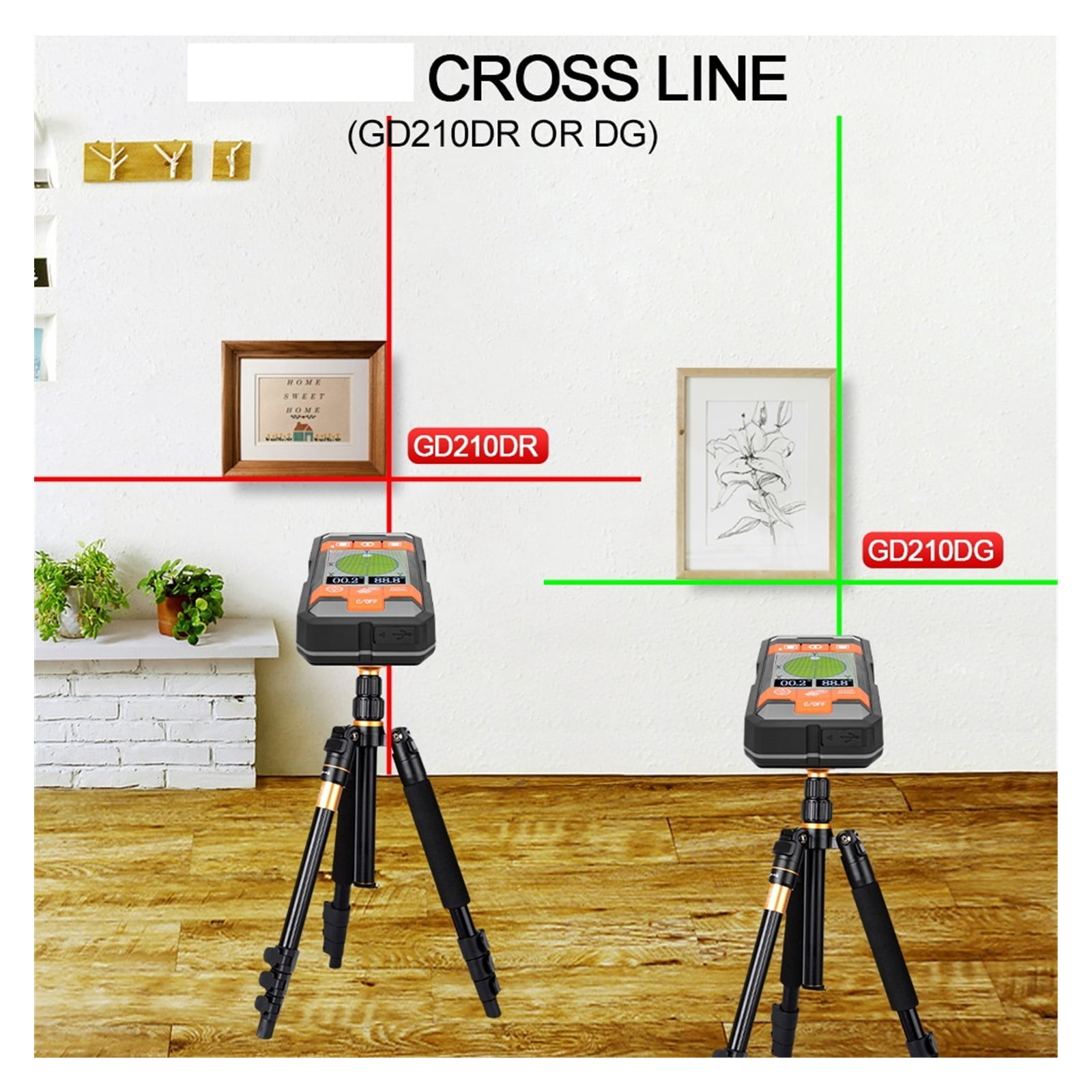 Digital Distance Meter Stud Finder AC Wire Tracker Wall Scanner Wood Moisture Meter Rangefinder Tape Metal Detector ,Accurate and Quick - 210D